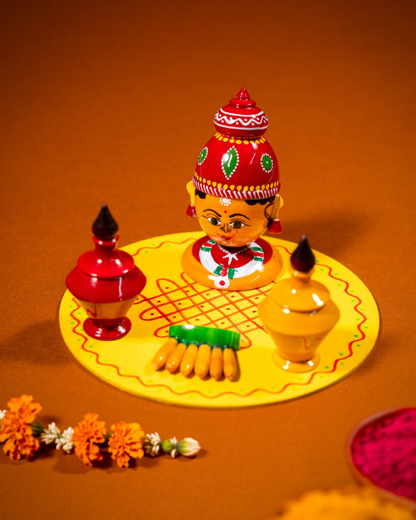 Varalakshmi Pasupu Kunkam Plate